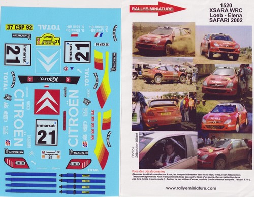 Decal citroën xsara wrc - citroËn, loeb