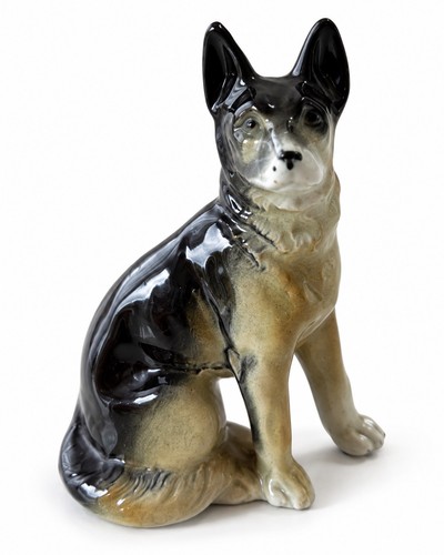 Ancienne figurine chien berger - chien,