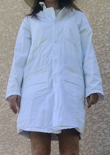 Blouse travail blanche à - de,