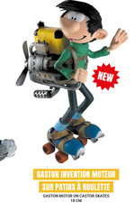 STATUE GASTON LAGAFFE PATINS