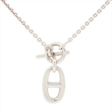 Hermès Chaîne d'Ancre Amulet Necklace 925 9.2g Silver