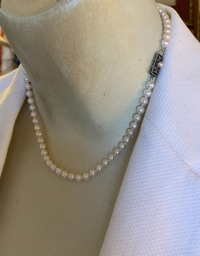Mikimoto 5mm dainty - 15.5",