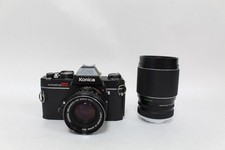 Konica AutoReflex TC 35mm SLR Film Camera w/ 50mm Lens and 135mm Lens