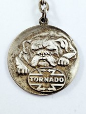 KEYRING - Metal Vacuum Cleaners TORNADO Paris 17th Bulldog Vintage 1960s