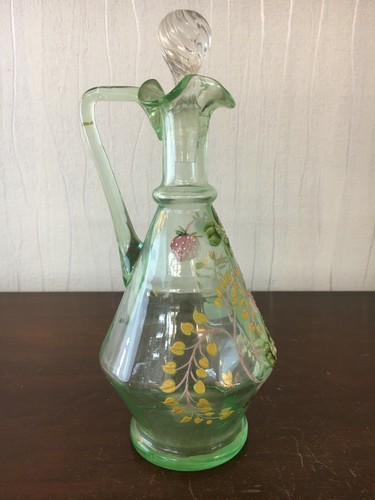 Carafe anse verre - verre, émaillé