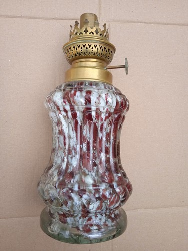Lampe pétrole verre de - lampe, pétrole,