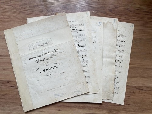 Louis spohr quintette piano - spohr,,