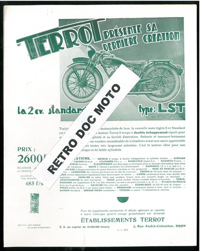 Original prospectus terrot - prospectus, 175