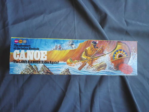 Jouet ancien boite canoe - jouet,