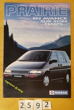 NISSAN PRAIRIE Prospectus Fr 16 pages 1990?