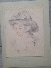 dessin ancien 18ème 3 crayons