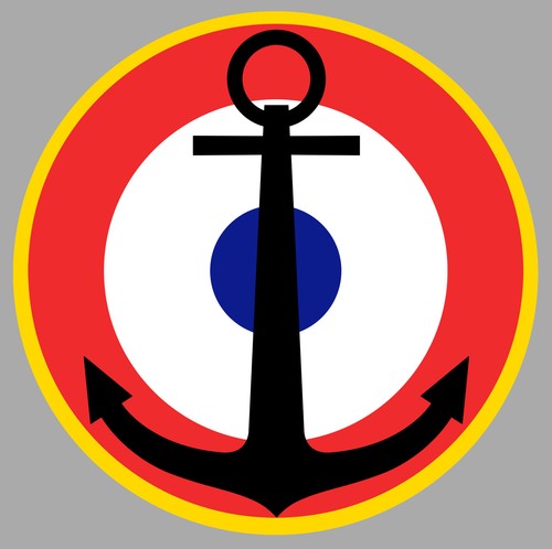 Cocarde marine francaise porte - cocarde,