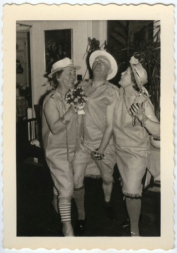 Antique photo carnival party - photo,