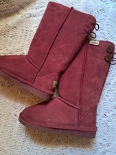 bottes boots après ski fourrées rouge neuves taille 36