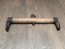 *** OLD WOOD AND WROUGHT IRON RUDDER - RUSTIC DECORATION OR HITCH ***