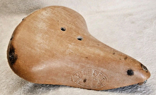 Ancienne selle vélo cuir - ancienne,