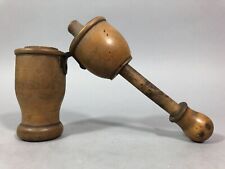 Old Model 2 Part Leather Hinge Boxwood Plug