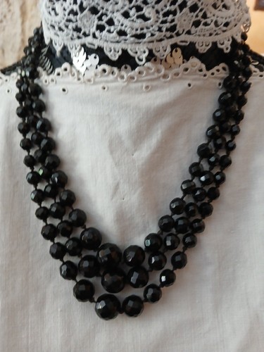Ancien bijou collier perles - ancien,