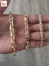 REAL GOLD 22 Kt Hallmark Gold Cable Anchor Link Men's Necklace Chain