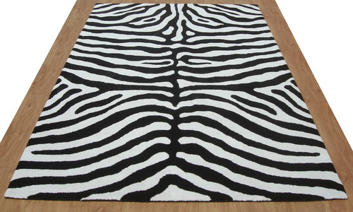 Tapis zèbre - , blanc