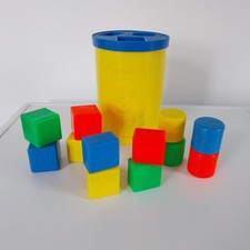 1977 FISHER PRICE Toys 414 Vintage Jouet Ancien Complet Boîte à Formes