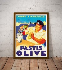 Affiche-Poster  Pastis Olive