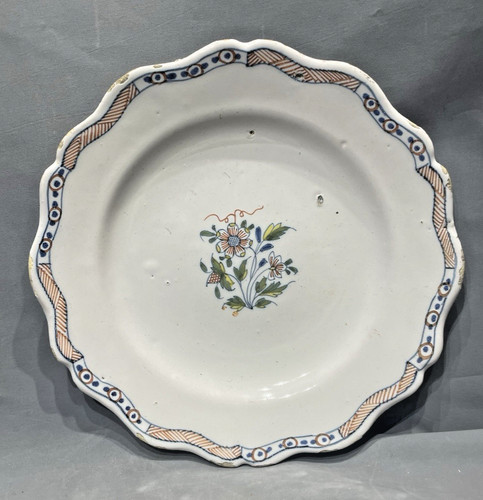 Nord grande assiette faïence - ,