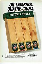 Advertising 1982 12.24 Pin des Landes paneling