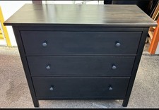 IKEA HEMNES 3-drawer chest,black-brown,L42”*D19”*H37”(address in description)