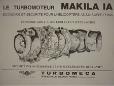5/1983 PUB TURBOMECA BIZAN EDGES TURBOCHARGED MAKILA IA AS 332 SUPER PUMA AD