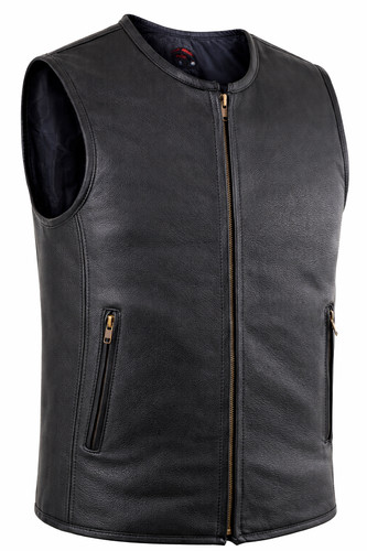 Gilet biker homme cuir - biker,