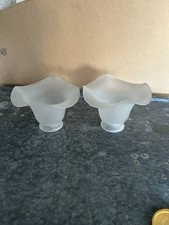 2 Tulipes Art Deco En Verre