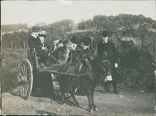 France, Var, Esterel, Holiday Scene, Promenade Vintage Citrate Print Ti