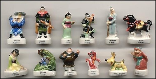 Serie complete feves - de, mulan