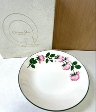 Assiette saladier fleurie M268 Christian Dior avec boîte du Japon