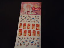 STICKERS ONGLES- ROUGE-  10