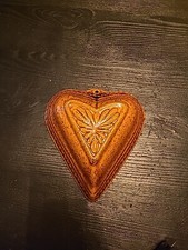 Cake mold/flan in terracotta varnished Coeur Alsace H6.5 L19 La17