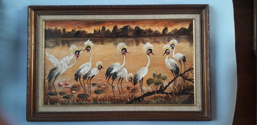 Tableau ancien huile - tableau, à