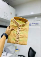 Indien Homme Kurta Pyjama Ensemble Traditionnel Robe pour Fête Vêtement Mariage