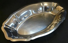 Plat de service inox ovale