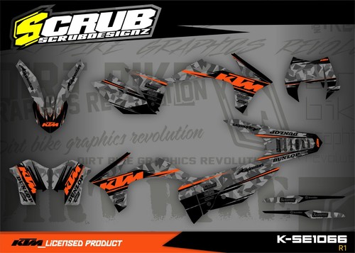 Graphics kit ktm exc - ktm,