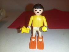 Playmobil enfant plongée palmés lumière exploration des fonds marins vintage ave