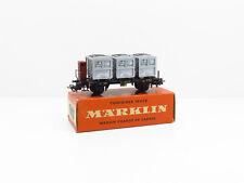 MARKLIN WAGON PLATEFORME AVEC CONTAINERS DE LA DB REF. 4614 - ECHELLE H0 1/87