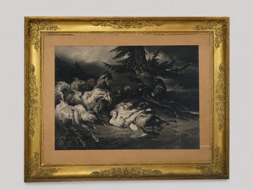 Rare lithographie romantique - rare,
