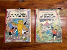 Hergé Jo, Zette & Joko Duo Album  Manitoba Ne Répond Plus + L’éruption Karamako