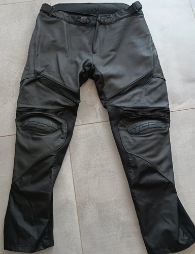 Pantalon cuir moto icon - cuir,