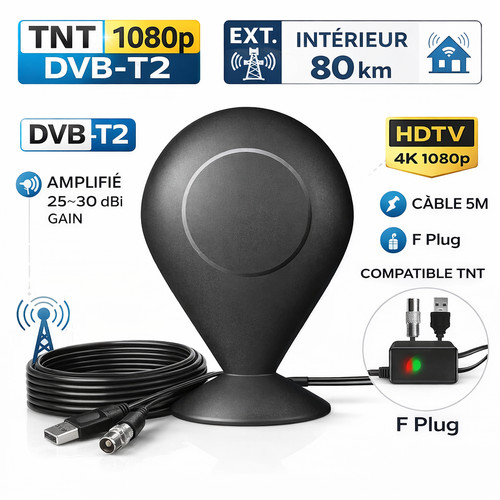Antenne tnt 1080p - tv,