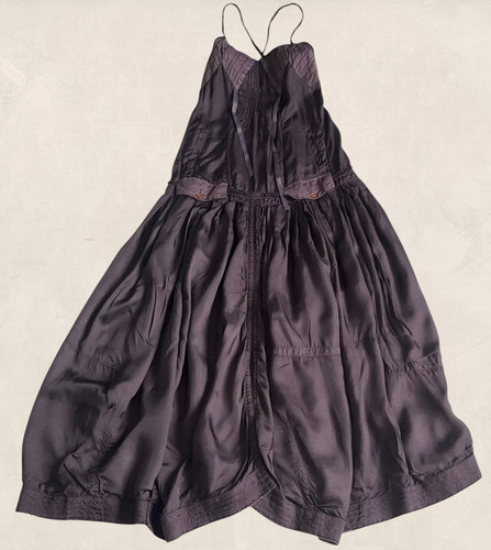 Robe longue violet coupe boule - longue,