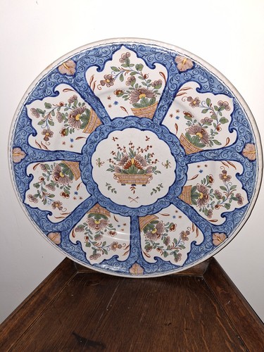 Grand plat faïence de - plat,