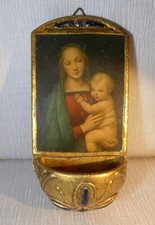 Bénitier ancien Bois doré